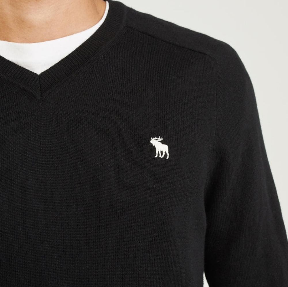 Abercrombie Cashmere V-Neck men's sweater L - Picture 5 of 9